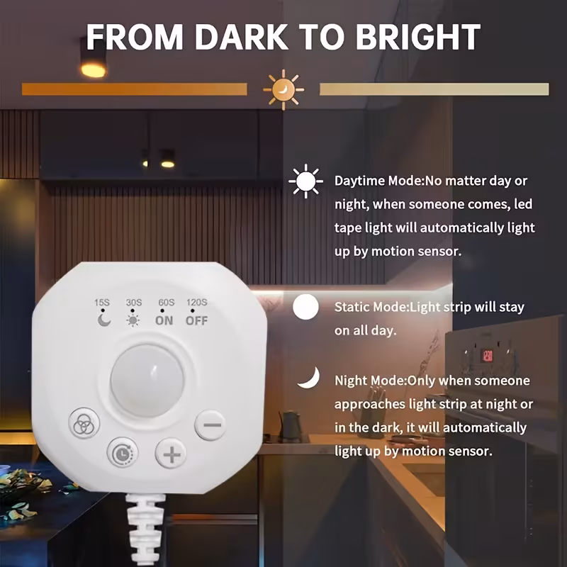 1 5m led motion sensor light strip neon flexible strip 3000k 6000k shooting star effect with usb interface suitable for stairs indoor outdoor use modern lighting design flexible neon strip Product details 2