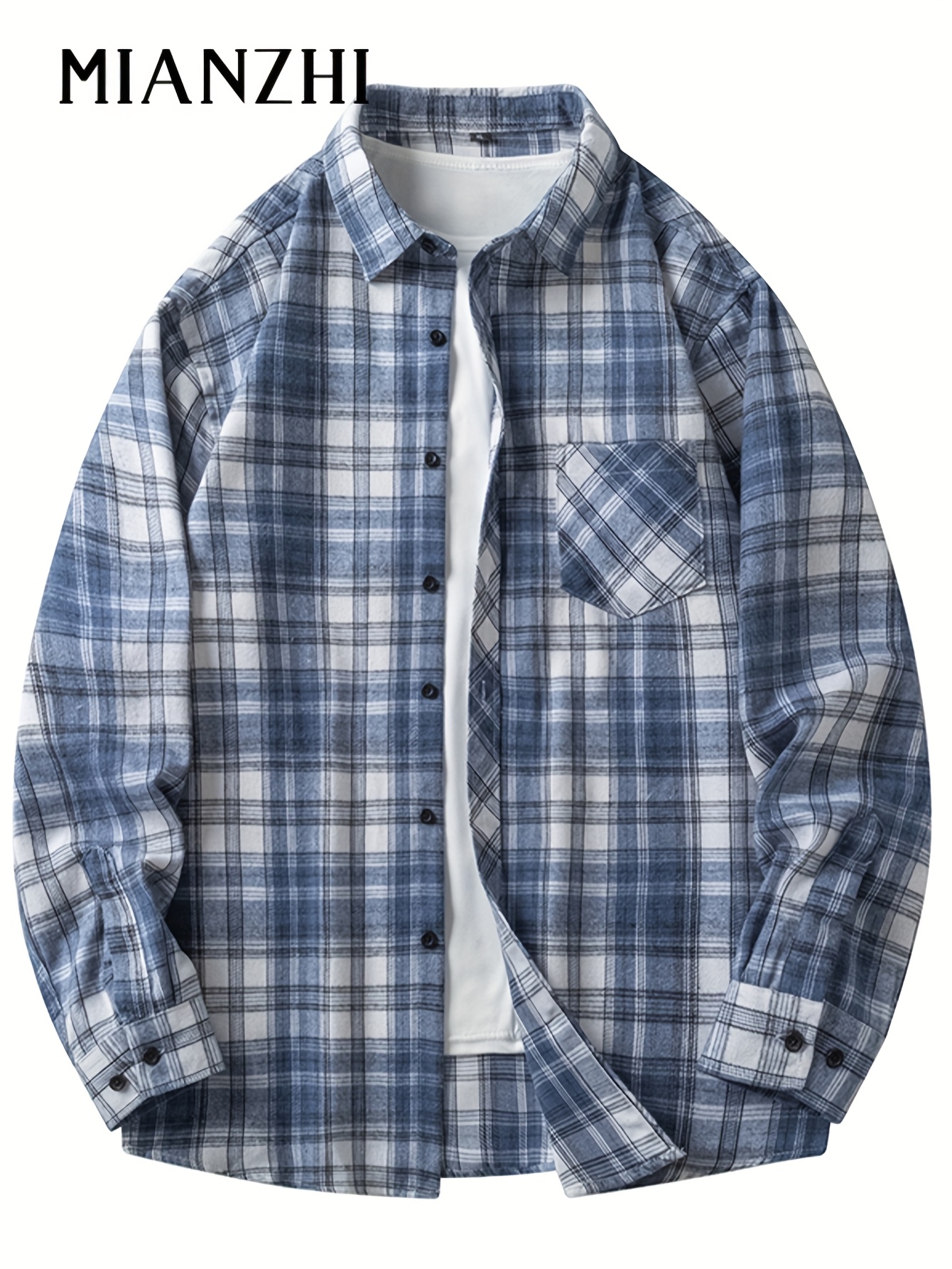  mens casual loose fit plaid shirt red black checkered long sleeve button up with chest pocket breathable polyester blend for   outdoor activities casual wear shirt   design shirt comfortable fabric shirt
