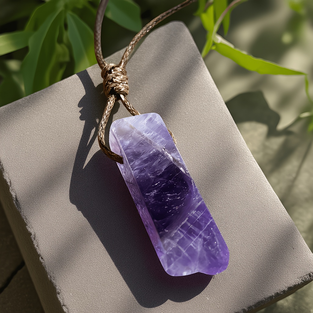 Handmade Natural Irregular Stone Pendant Necklace for Women