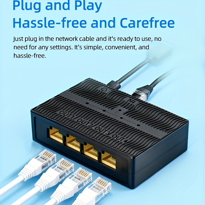 5-Port Gigabit Desktop Portable Switch, Suitable for Office, Home, Business, Office Building, Hotel, Etc