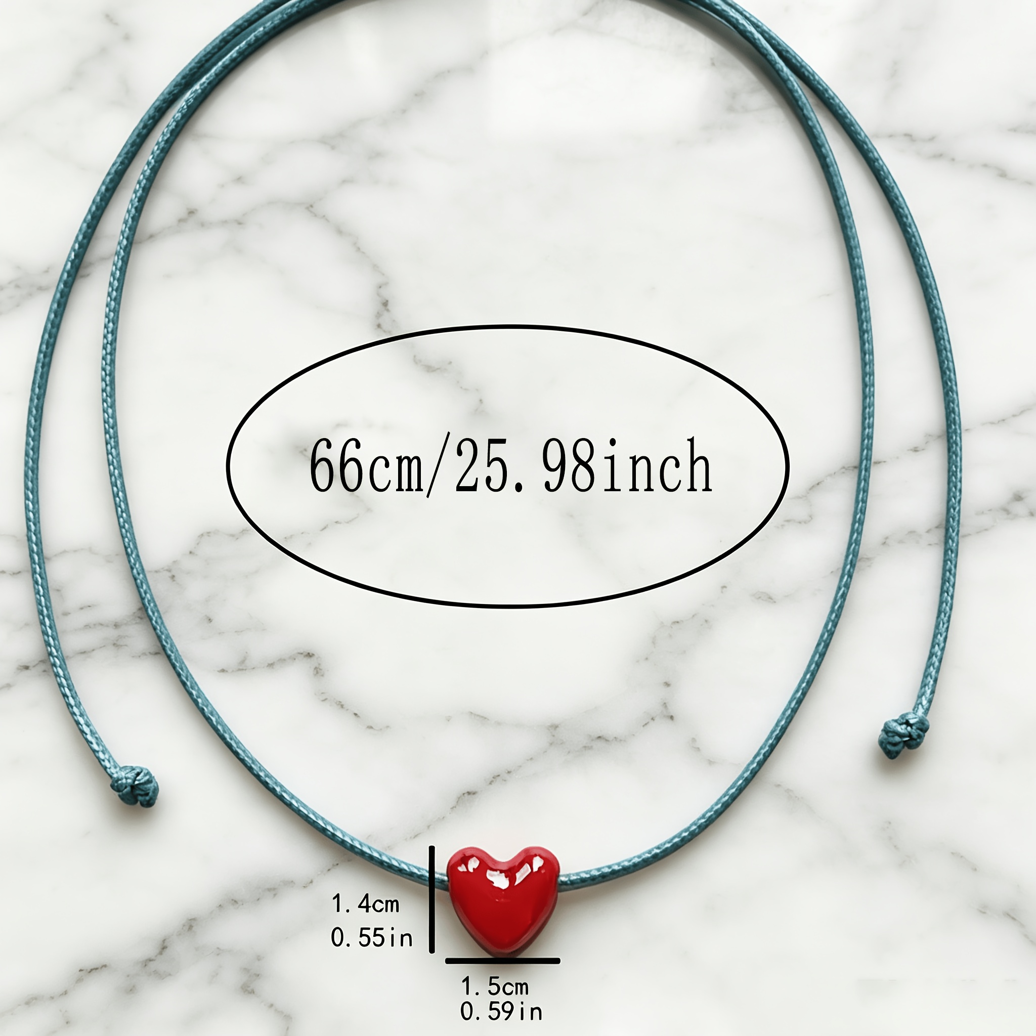 Minimalist Handcrafted Ceramic Star and Heart Pendant Necklace