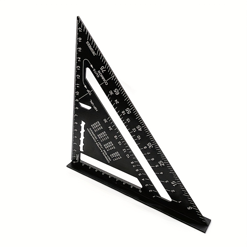 17.78cm transportyras - 90° ir 45° kampai, patvarus, atsparus įbrėžimams - skirtas medienos apdirbimui, pramoninėms ir mokslinėms matavimams (raudonas, mėlynas, juodas)