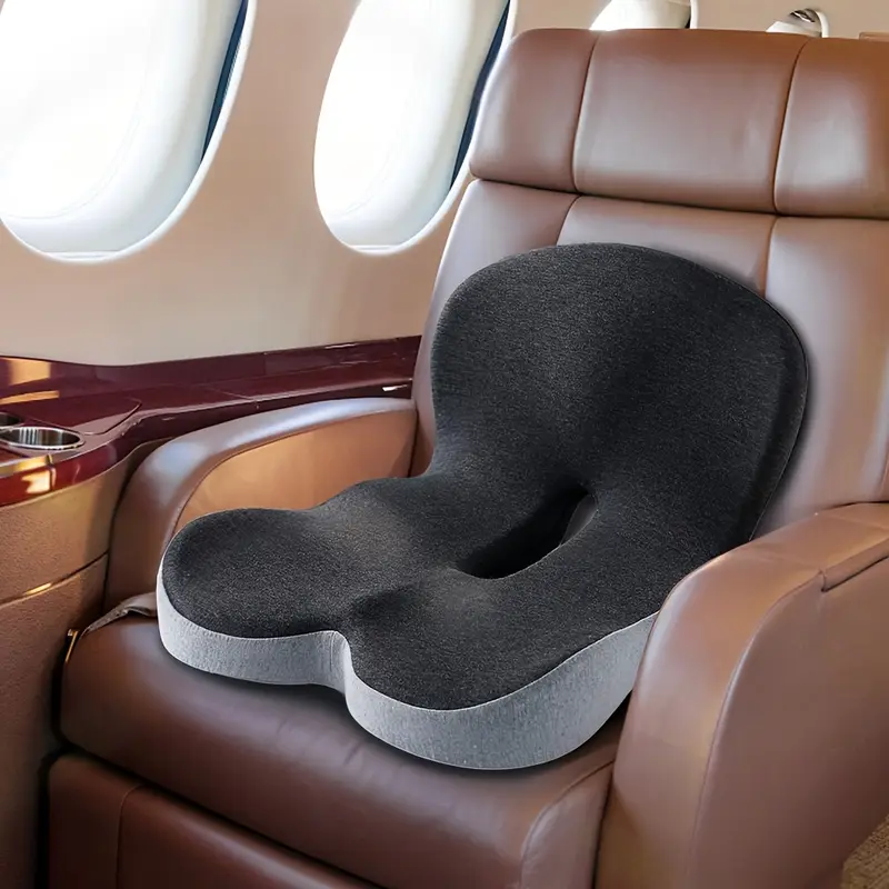 1pc ergonomic lumbar support cushion posture backrest pillow for office chair car seat gaming removable cover machine washable grey ideal gift for drivers contoured cushioning long sitting supportive seating durable polyester longhour sitters Product details 9