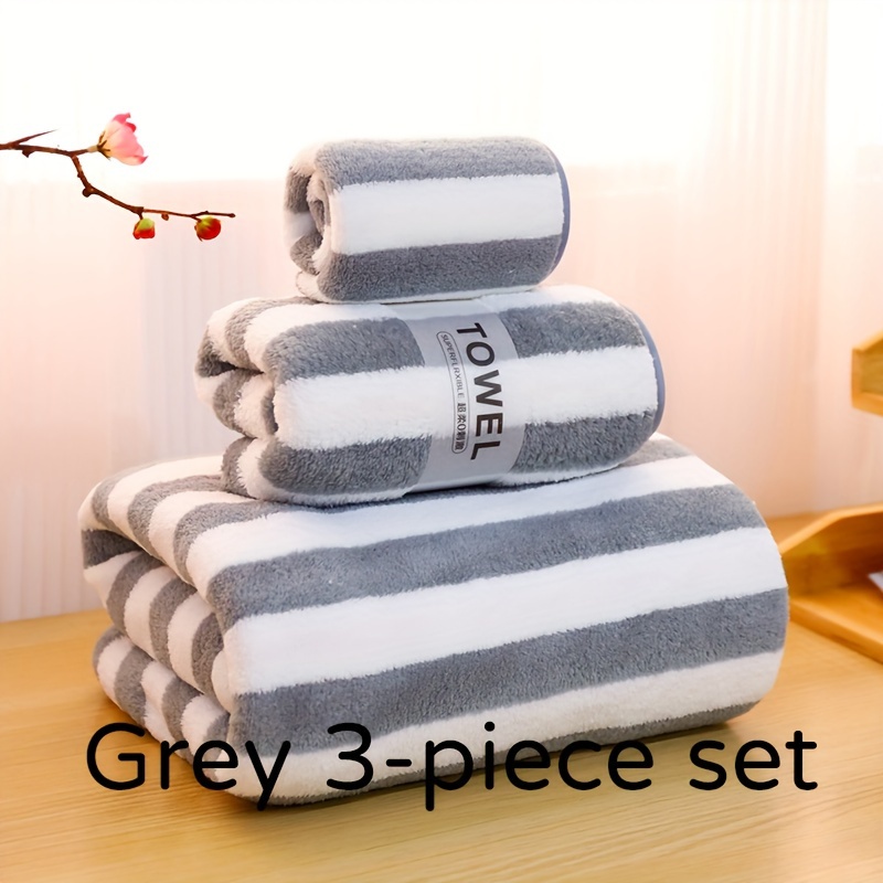 E-shop Zenxi Badetuch, Handtuch, 3-teiliges Set, ultraweich, saugfähig, fusselfrei, für den Heimgebrauch, , hautfreundlich, glatt, Schwimmbox-Set für