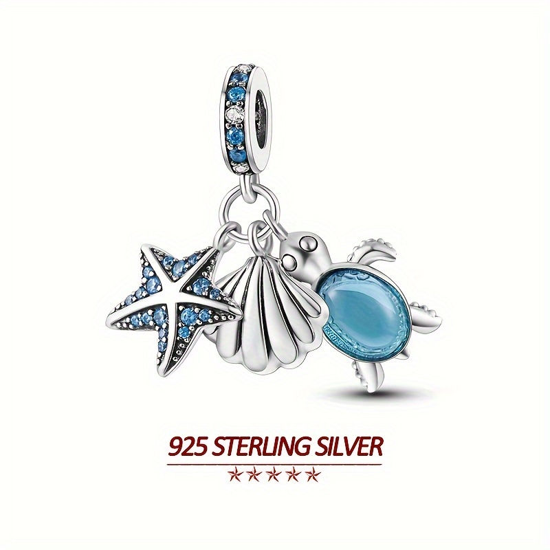 

Original 925 Sterling Silver High Quality Women Pendant Charms Fits Original Brand Bracelet Summer Starfish Pendant Beads For Women Party Jewelry Gifts