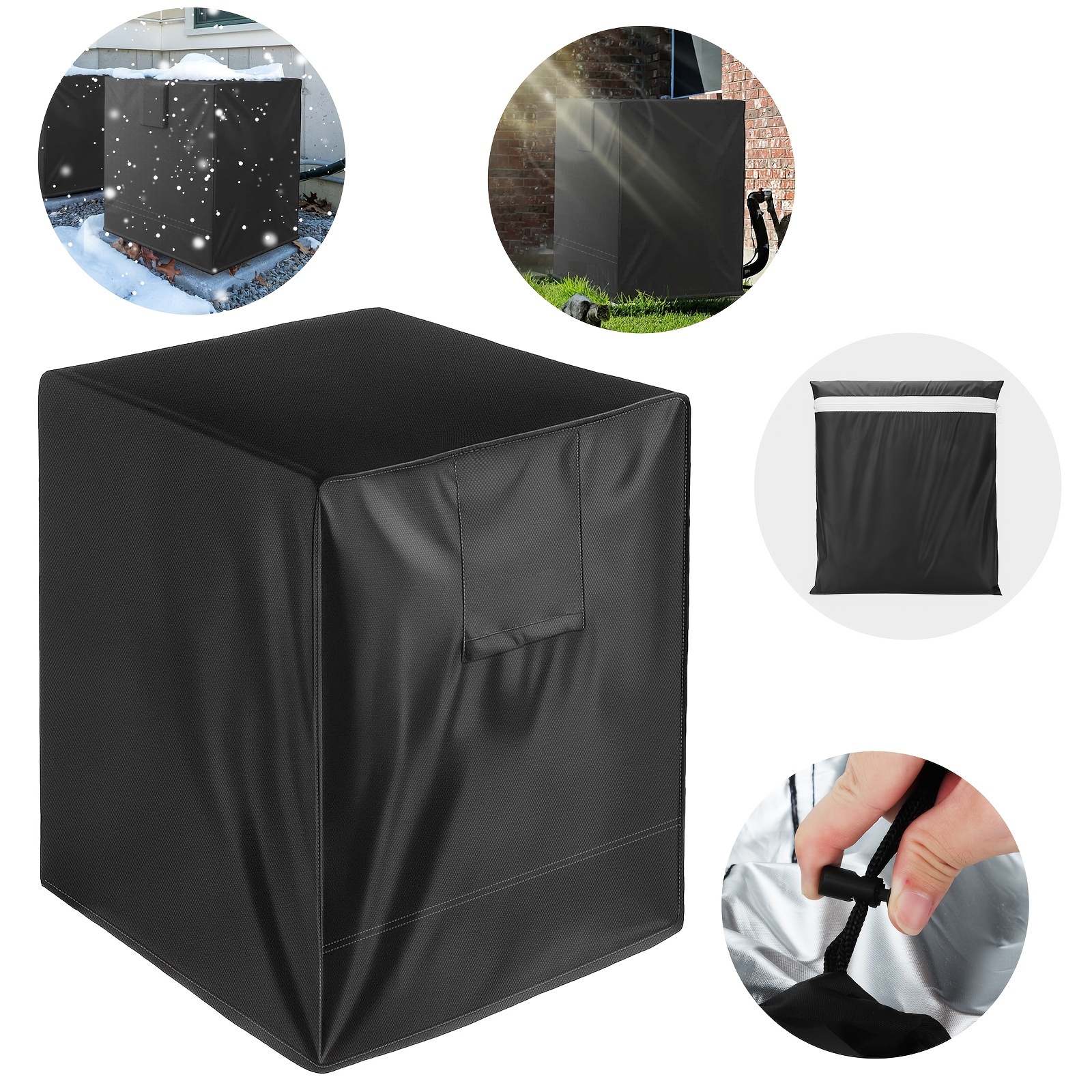 

1pc Outdoor Air Conditioner Cover, Waterproof Oxford Cloth Ac Cover, Air Conditioner Protector Cover Accessories For Winter