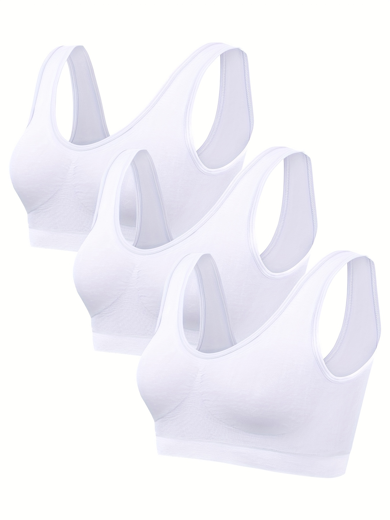 3pcs seamless womens single layer thin push up sports bras summer running yoga tank tops
