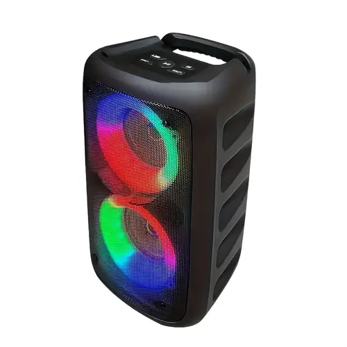 stereo speakers large speakers stereo speakers subwoofer outdoor speakers fm radio support function led color lighting stereo suitable for family fun parties and relaxing travel