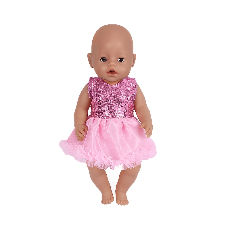 Image of Exquisite Doll Outfit, Suitable For 14-18 Inches/36- Dolls, Featuring A Designer Sequined Dress, , Doll Accessory, Ideal For Parties And Games, Parent-child Interaction, And Holiday Gifts