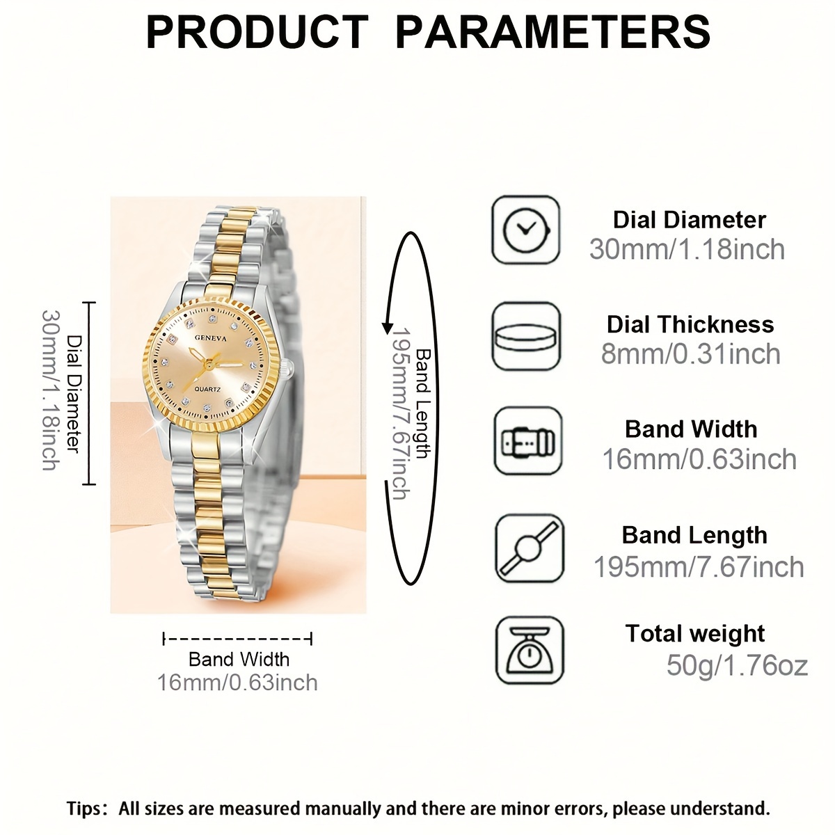 Middle East Ramadan Ladies Watch 1pc Women'S Golden Round Fully Encrusted Dial With Alloy Strap Casual Luxury Quartz Wristwatch Watch For Women Suitable For Women Party Holiday Birthday Wear Or As Sisters The Best Gift For A Lady