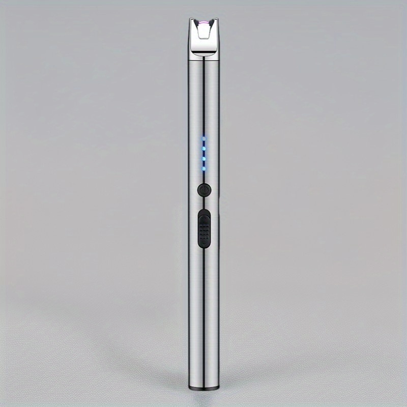 TEMU Usb-rechargeable Electronic Igniter With Flameless Electric Spark - Windproof, Usb-powered Portable Ignition For Candles, Gas Stoves, Camping,