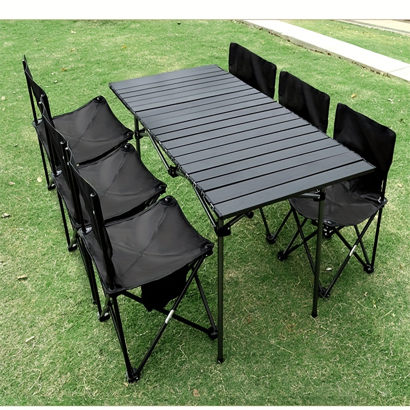 

Steel Portable Folding Table For Camping & Bbqs - , - Carrying Bag