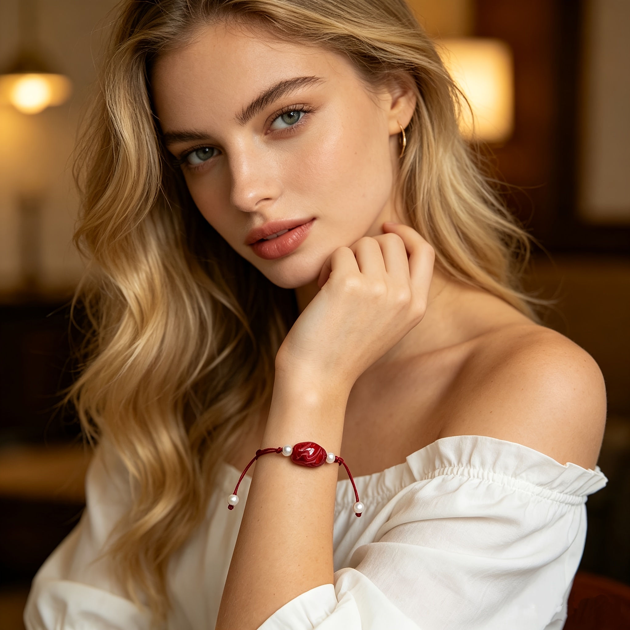 Women's Bohemian Style Adjustable Woven Bracelet, Everyday Wear