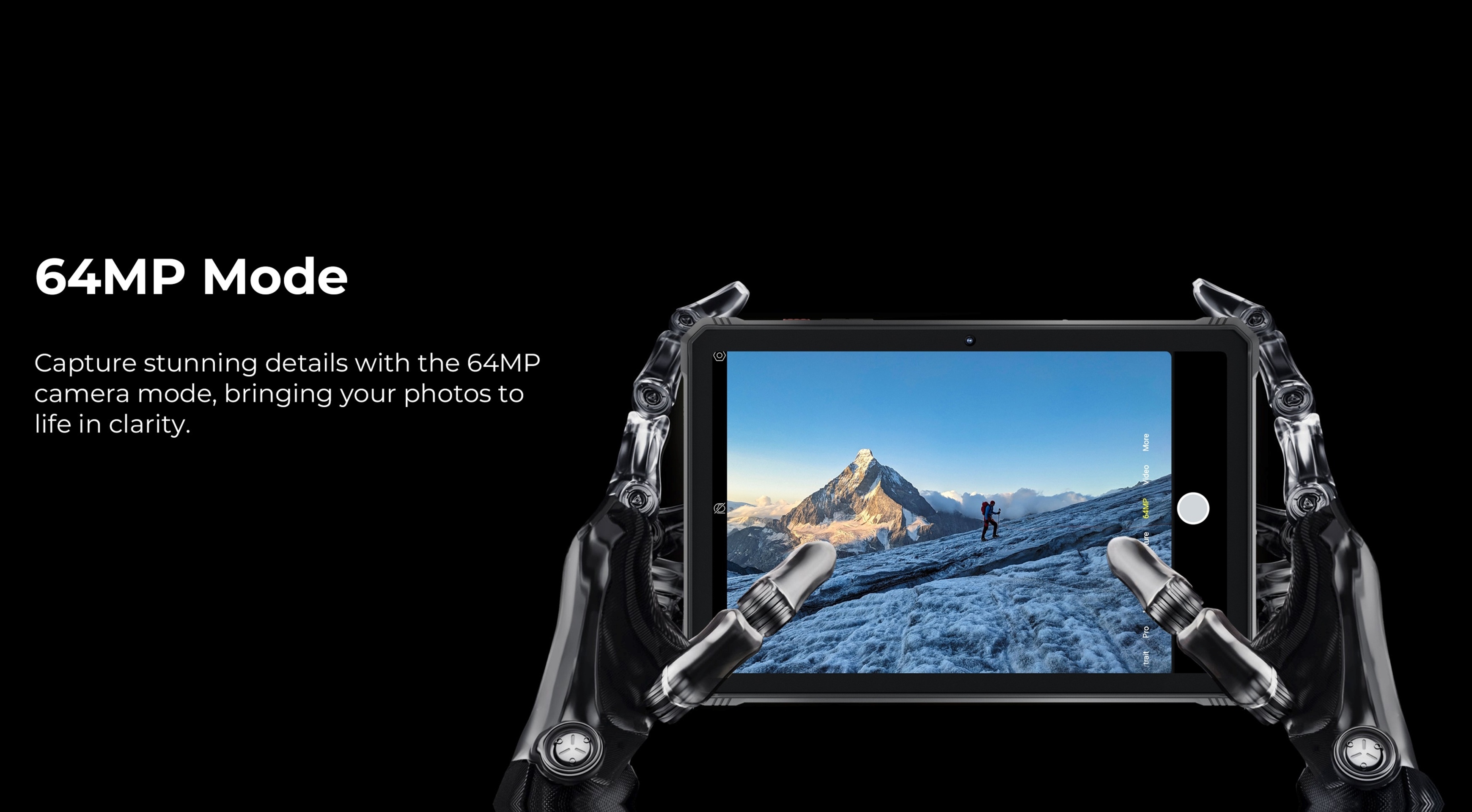 De HOTWAV R9 Ultra is een robuuste tablet met een 11-inch HD+ 120Hz-scherm, Android 15, 24(8+16)GB RAM en 512 GB ROM, 64MP+16MP, 20MP nachtzichtcamera's, 20080mAh-batterij, uitgerust met schokbestendige functies, S713-, dubbele 5G-simkaarten, GPS, zwart