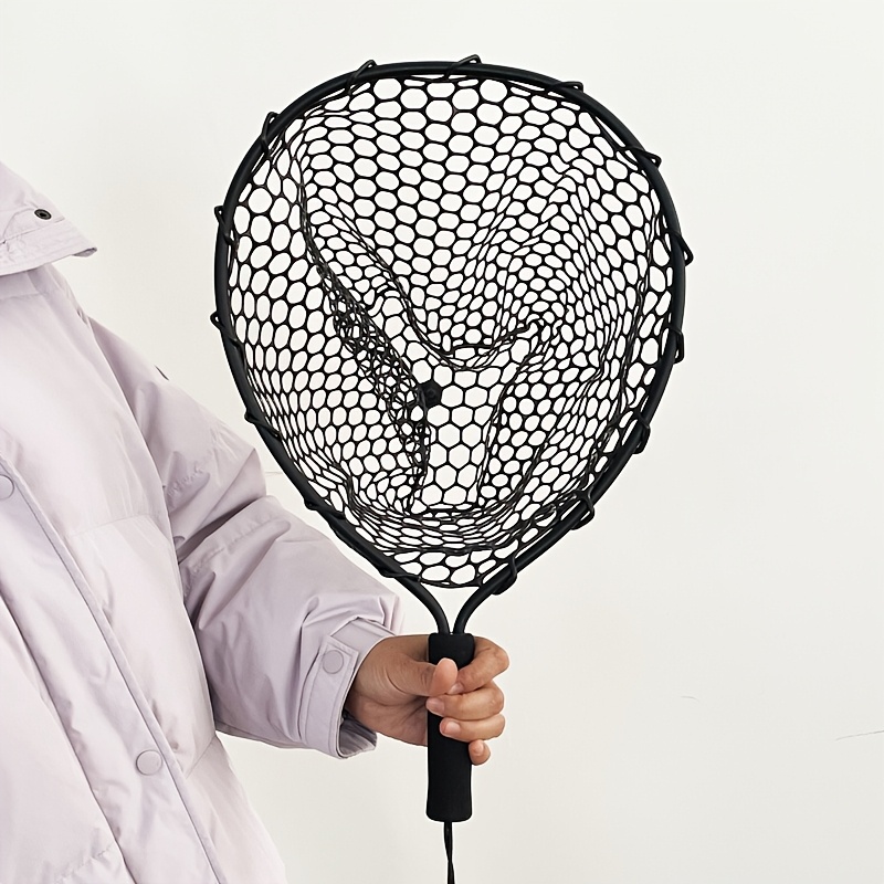 portable aluminum alloy frame landing net silicone net bag Temu