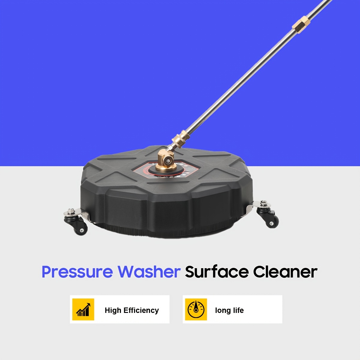 13-inch High-pressure Cleaner | 2500psi Surface Cleaner For Driveways, , Made Of Metal