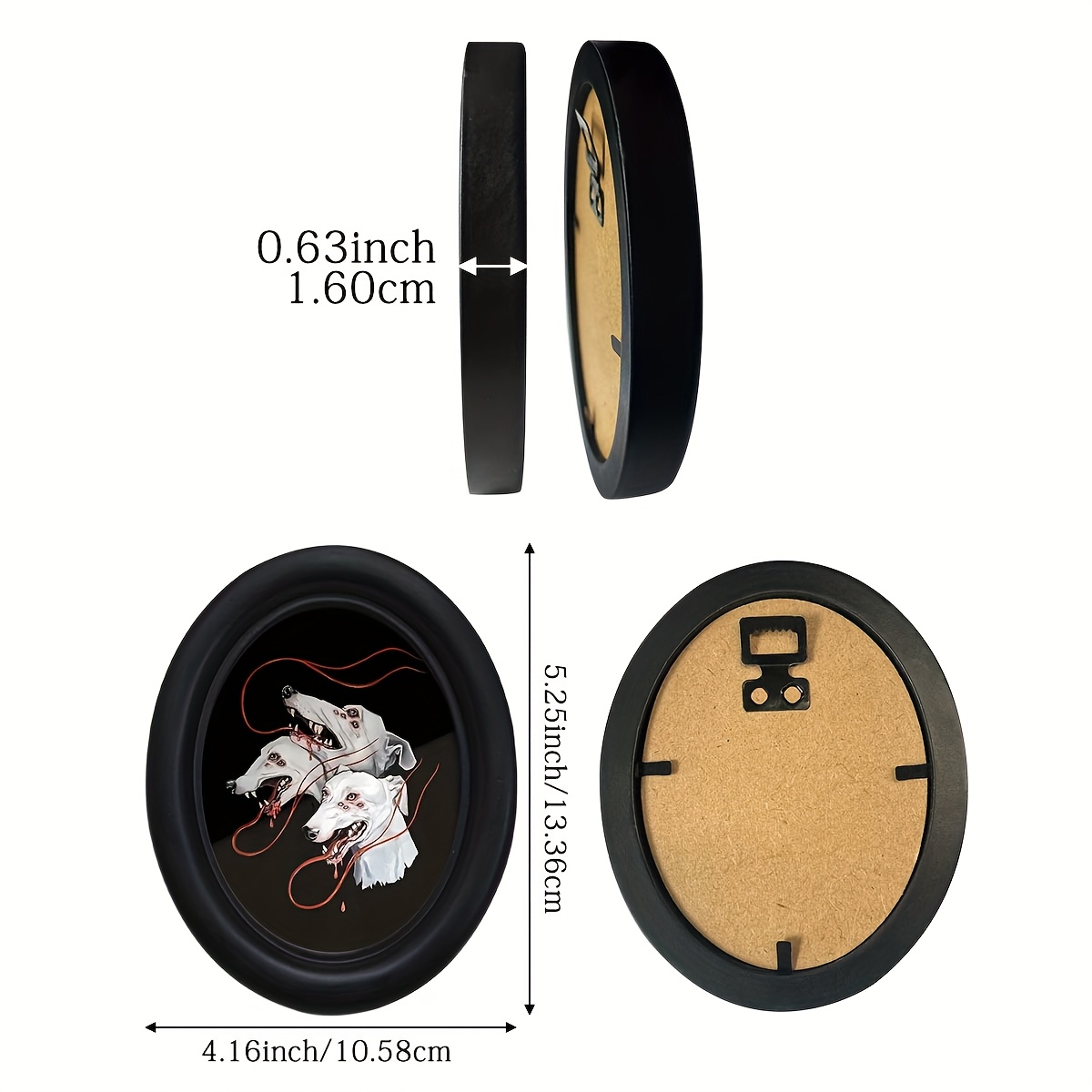 1pc gothic dog skulls wall art handmade wooden - Temu