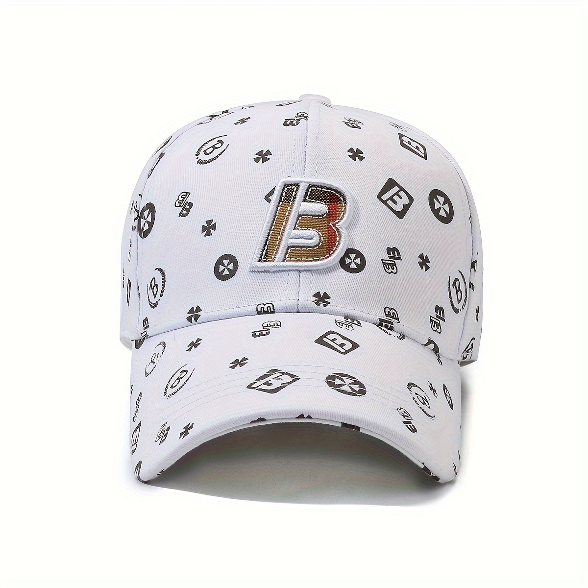 

Embroidered Letter B Baseball Cap, Unisex Casual Spring/fall Hat, Sun Protection Lightweight Peaked Hat