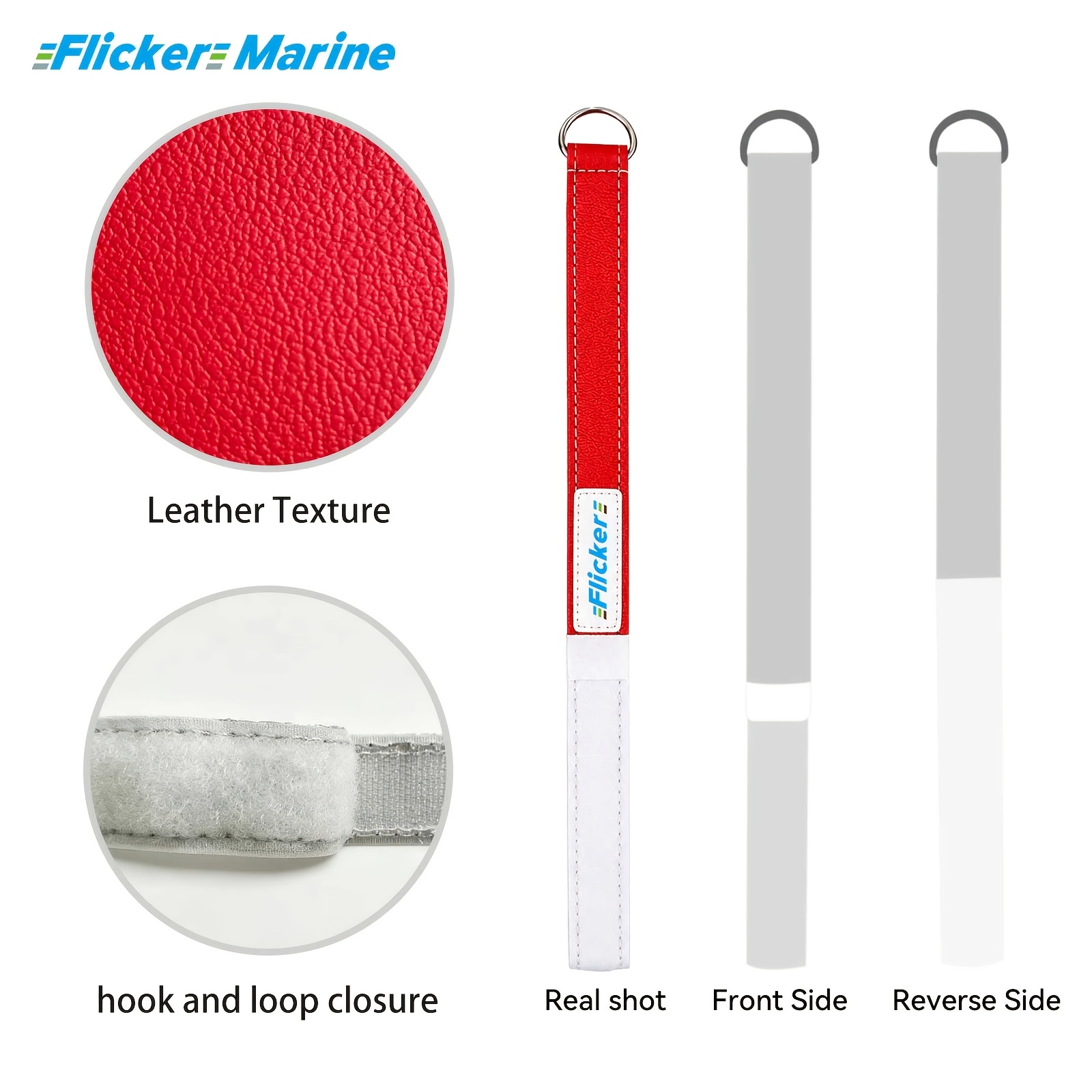 Flicker Multicolor Mainsail Clew Strap for Sailboats
