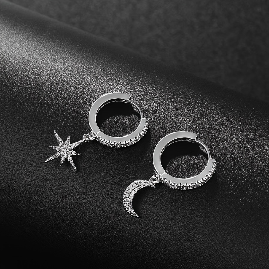 Moon & 8 Stars Earrings for Women