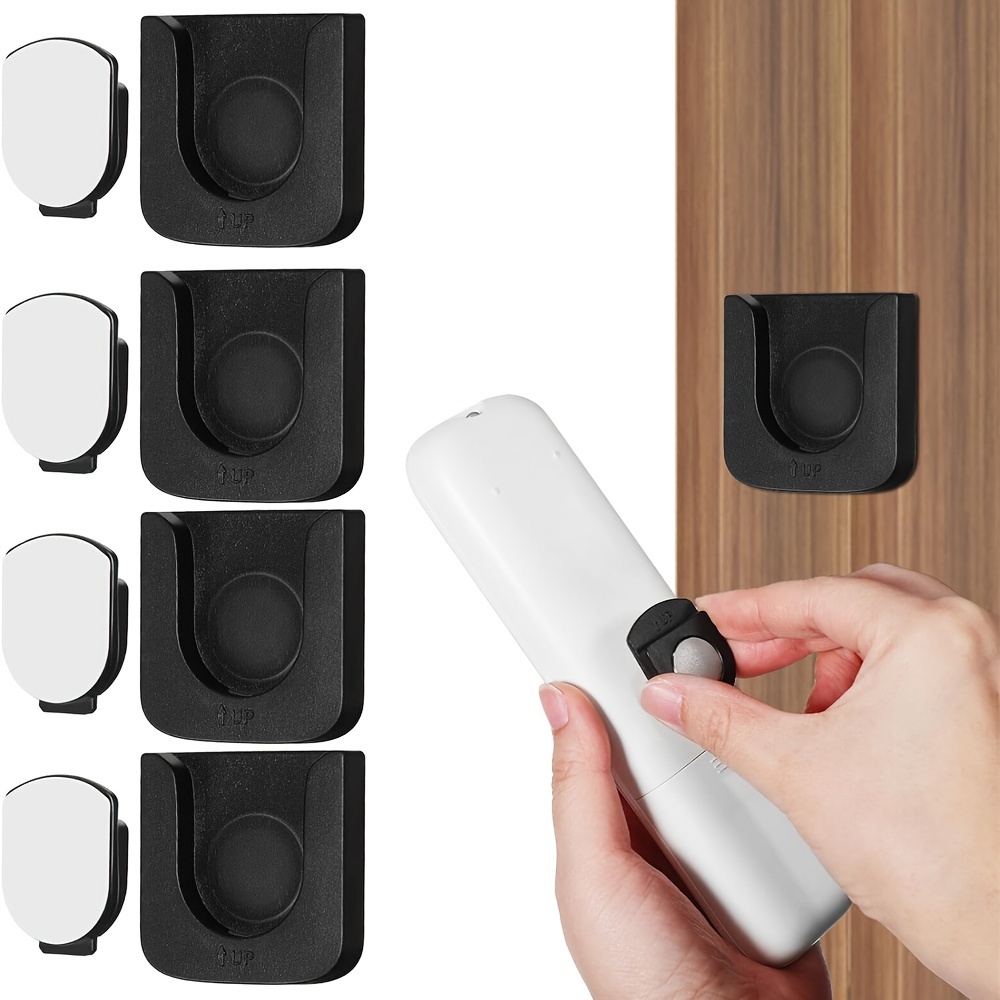 

Magnetic Remote Control Holder - Wall-mounted, Self-adhesive Storage Organizer For Tv Remotes & Keys, Style, , 1/2/4pcs