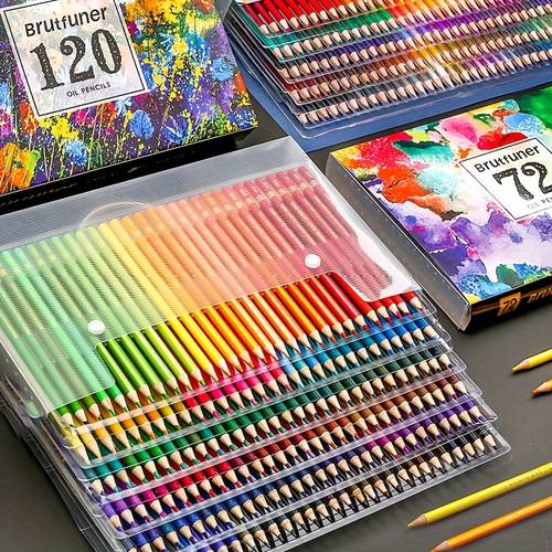 imagen del artículo set de 120 lápices al óleo para y profesionales, pintura, graffiti, llenado, diseño , papelería