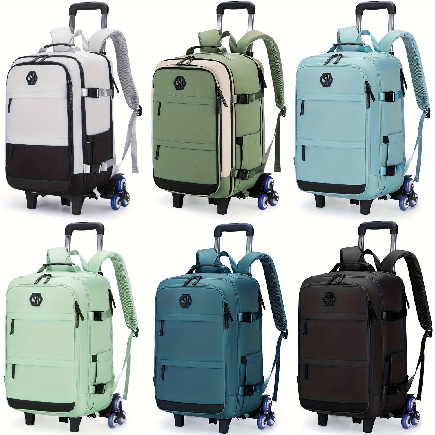 4 wheel travel backpack Underseat Rolling 15.6 Laptop Carry On travel essentials Pelican Aegis 22