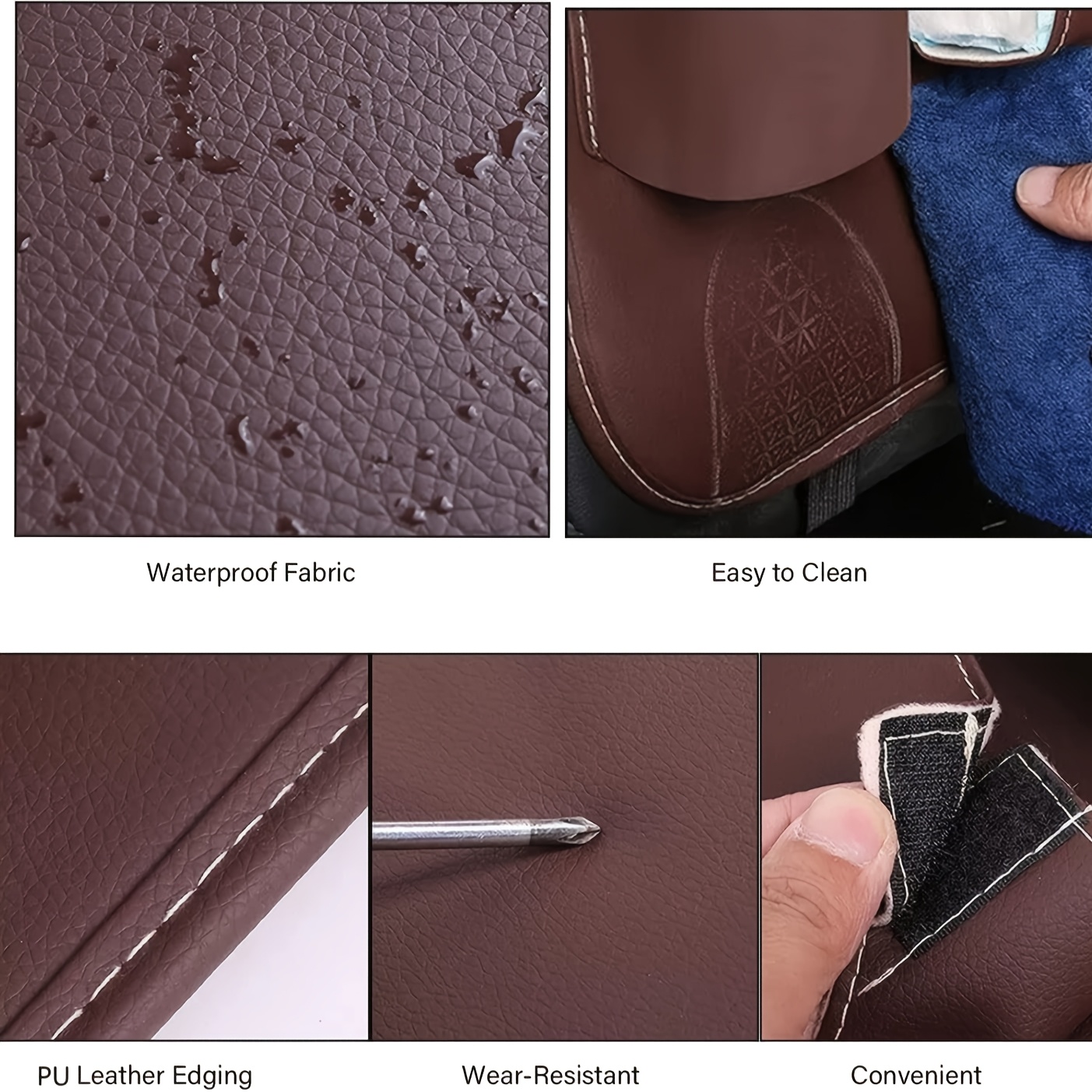 Car Rear Seat Storage Bag, Seat Back Storage Bag, Protective Pad, Tissue Box, Cup Holder, Laptop Desk, Car Meal Plate Stand