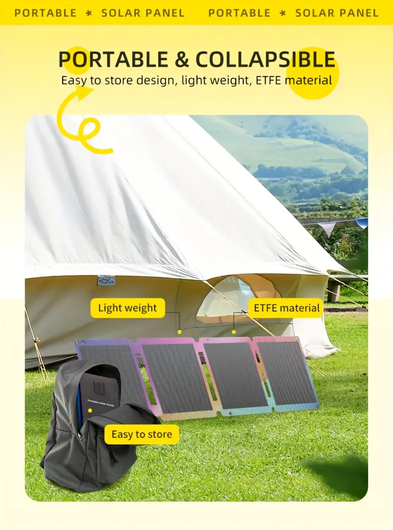 outdoor camping high- 33w solar panel, home mobile phone power bank solar power power supply, portable folding solar charging panel, solar panels for camping, solar car charger, , solar panel with battery, solar panel blanket, emergency , camping power supply, foldable , , weatherresistant material, high panel, solar charger, living, Product details 3
