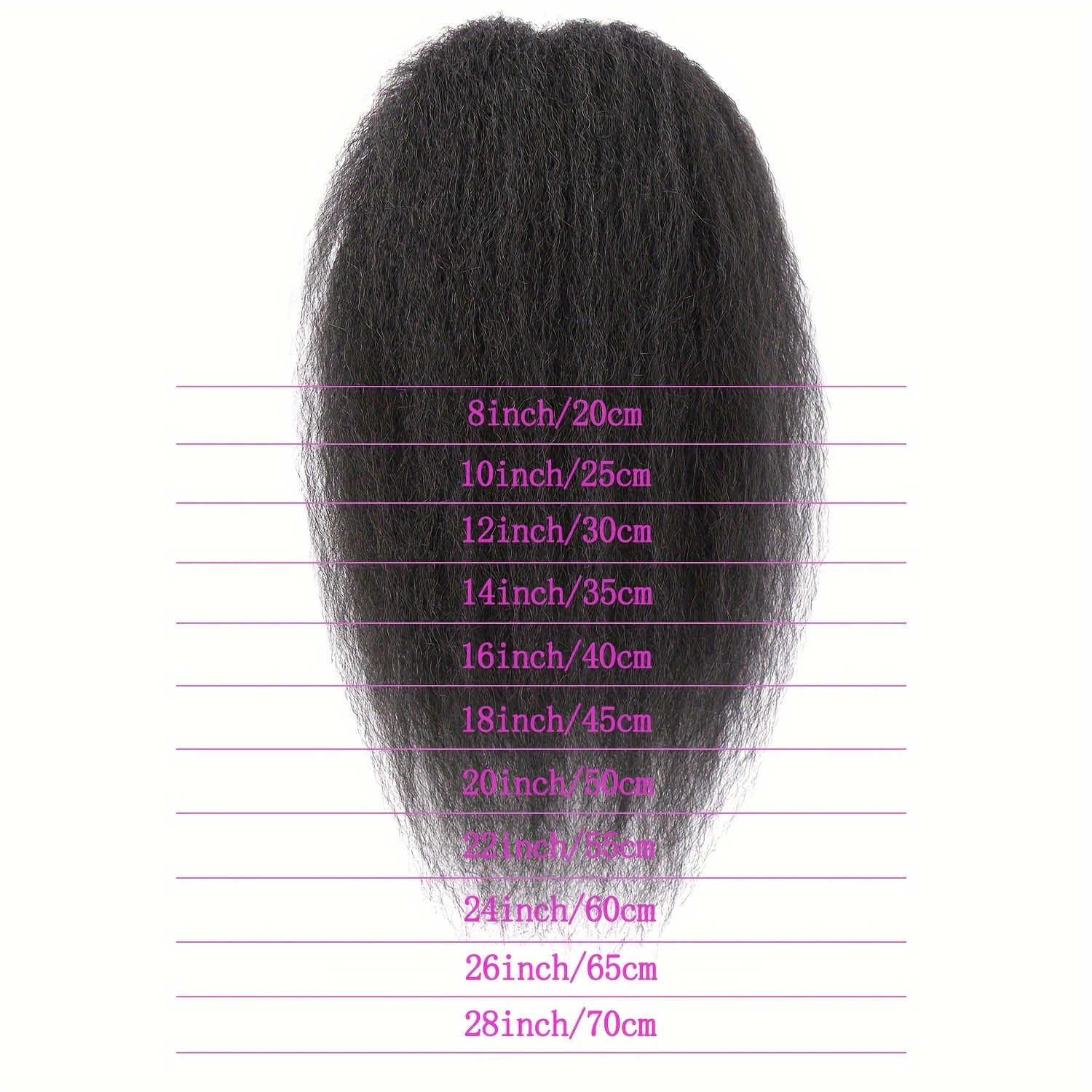 TEMU Extension de queue de cheval en cheveux humains Afro crépus raides pour femme, queue de cheval à cordon de serrage en cheveux humains raides,