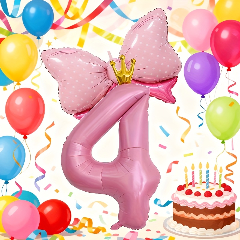 Pink Birthday Party Decorations For Girls Pink And Silver Balloon | INDIA