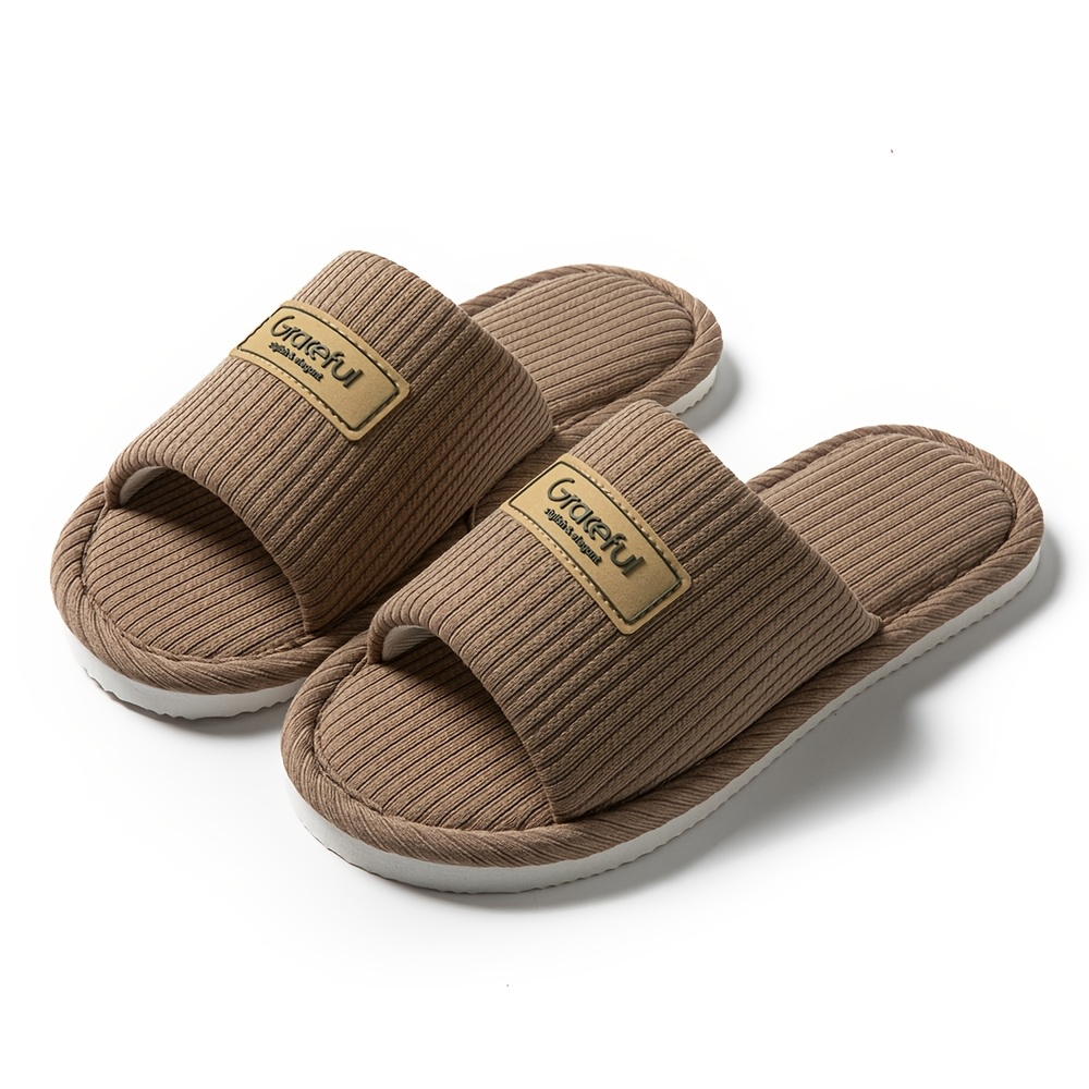 TEMU Pantofole aperte per /estate, pantofole da casa semplici e casual per interni, unisex, disponibili in tre colori