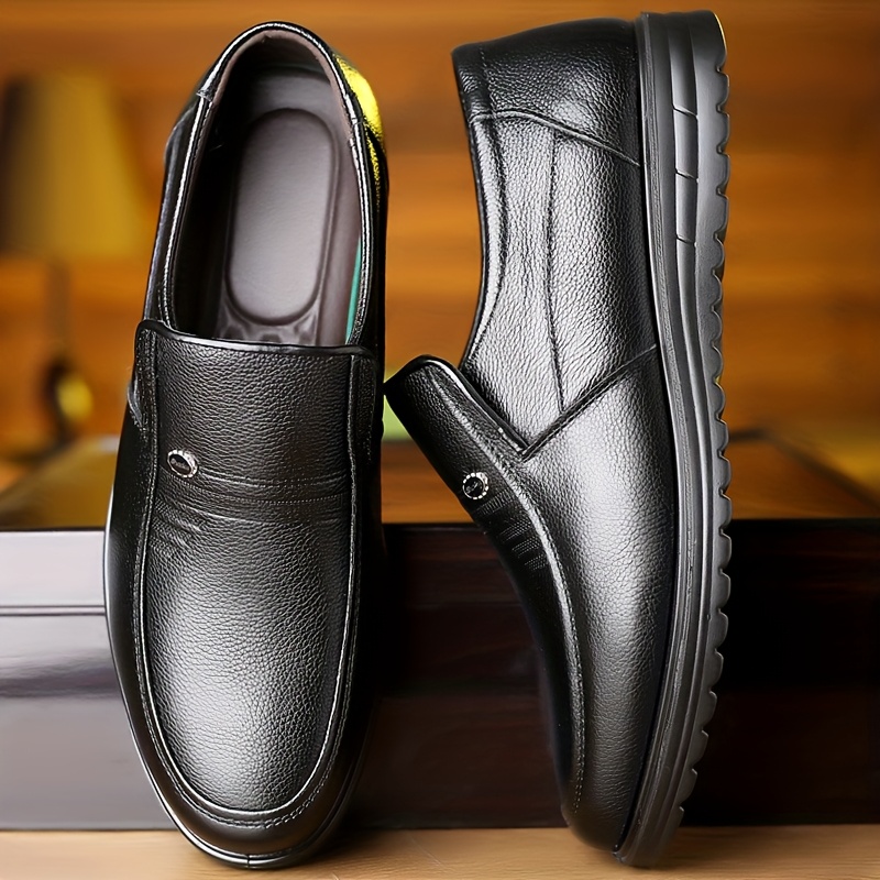 Zapatos Casuales de Negocios para Hombres, Talla Grande, Suela Suave y Versátil, Zapatos de Vestir de Moda para la Oficina y Ocasiones de Fiesta