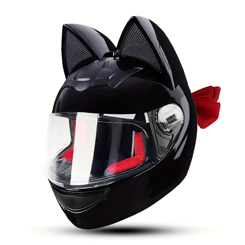 motorcycle cat ears bow dark style black kawaii anime riding - Temu Bahrain