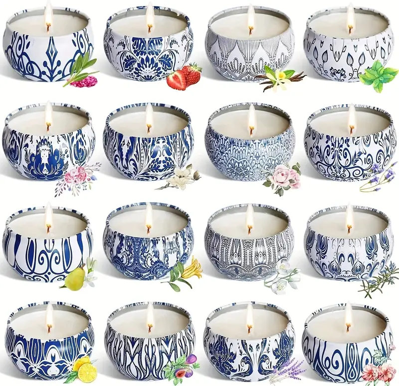 16 of 2 5oz 70 9 g pattern soy wax mens womens set set spa parties decor for christmas halloween day day anniversaries details 2