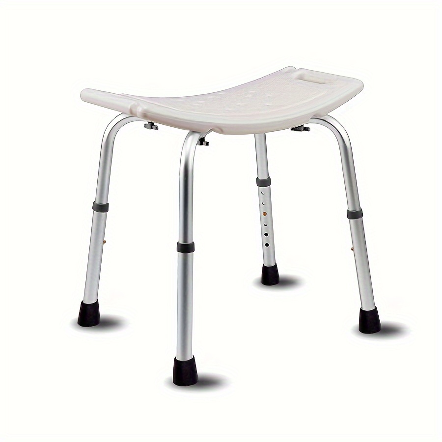 Adjustable Shower Chair with Suction Cup Feet, Aluminum for Elderly and  Disabled, KG Weight Limit, Standard User Type, for Indoor Sh