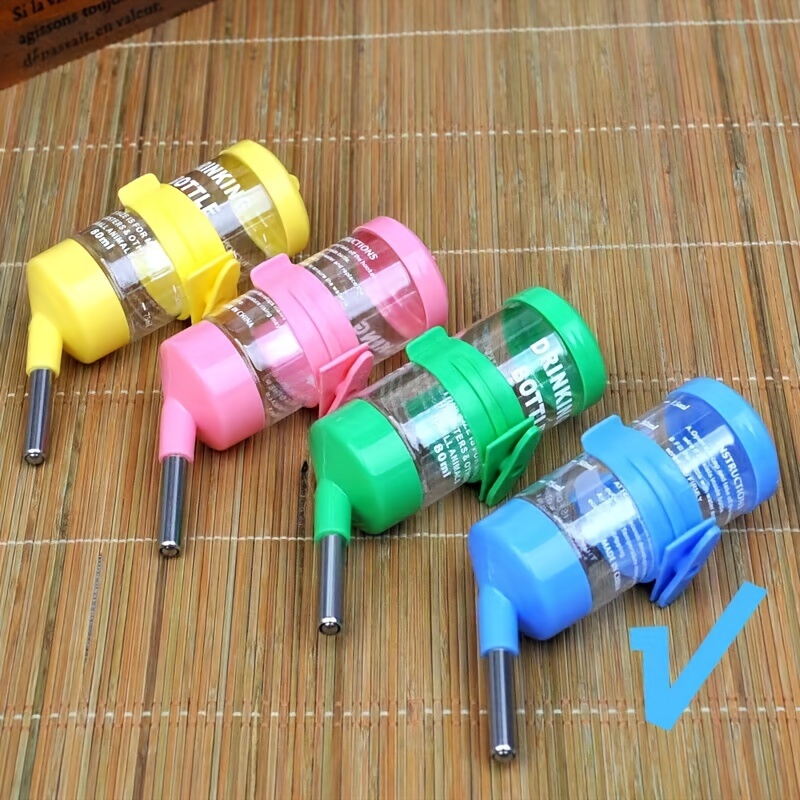 Random Assorted Color Hamster Water Bottle Automatic Water Dispenser For Guinea Pigs, Rabbits, Golden Hamsters, Leak-proof Vertical Drinking Fountain