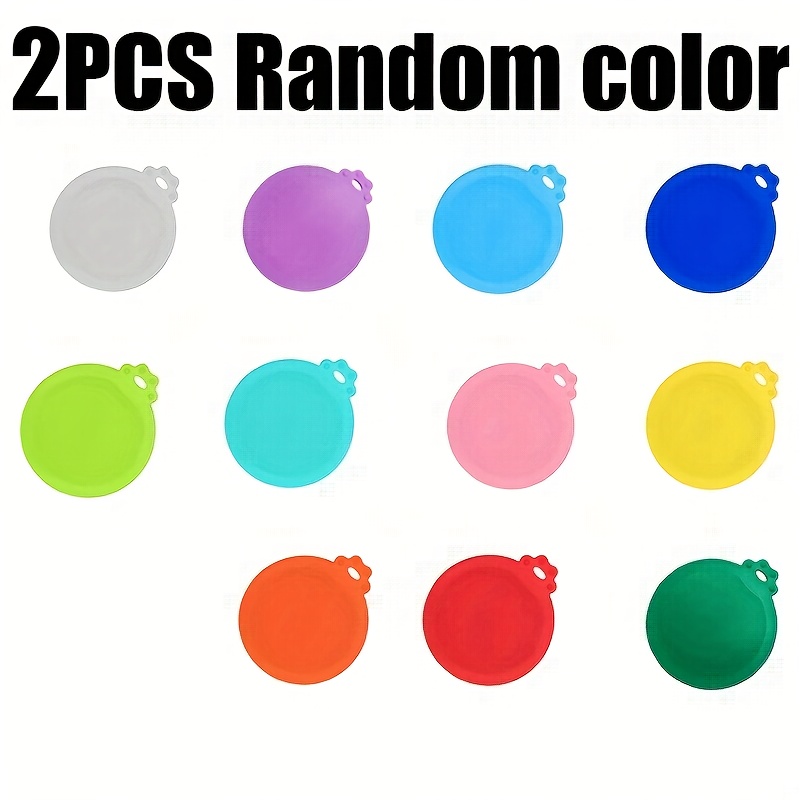 2pcs Silicone Can Lids Set | Pet , Perfect For , Round Container Shape