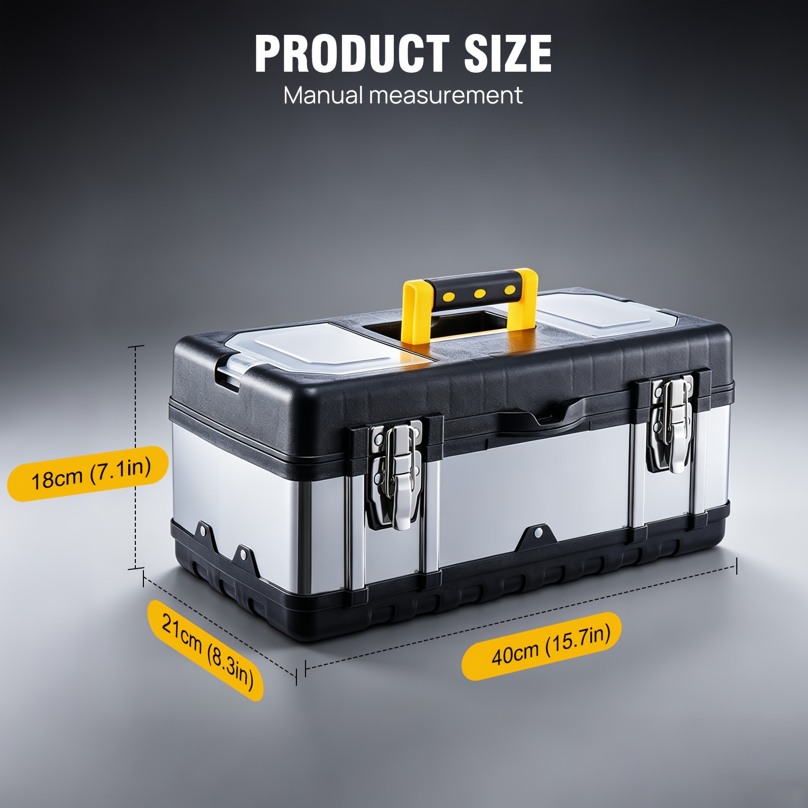 Double-Layer Portable Toolbox for Tool Storage