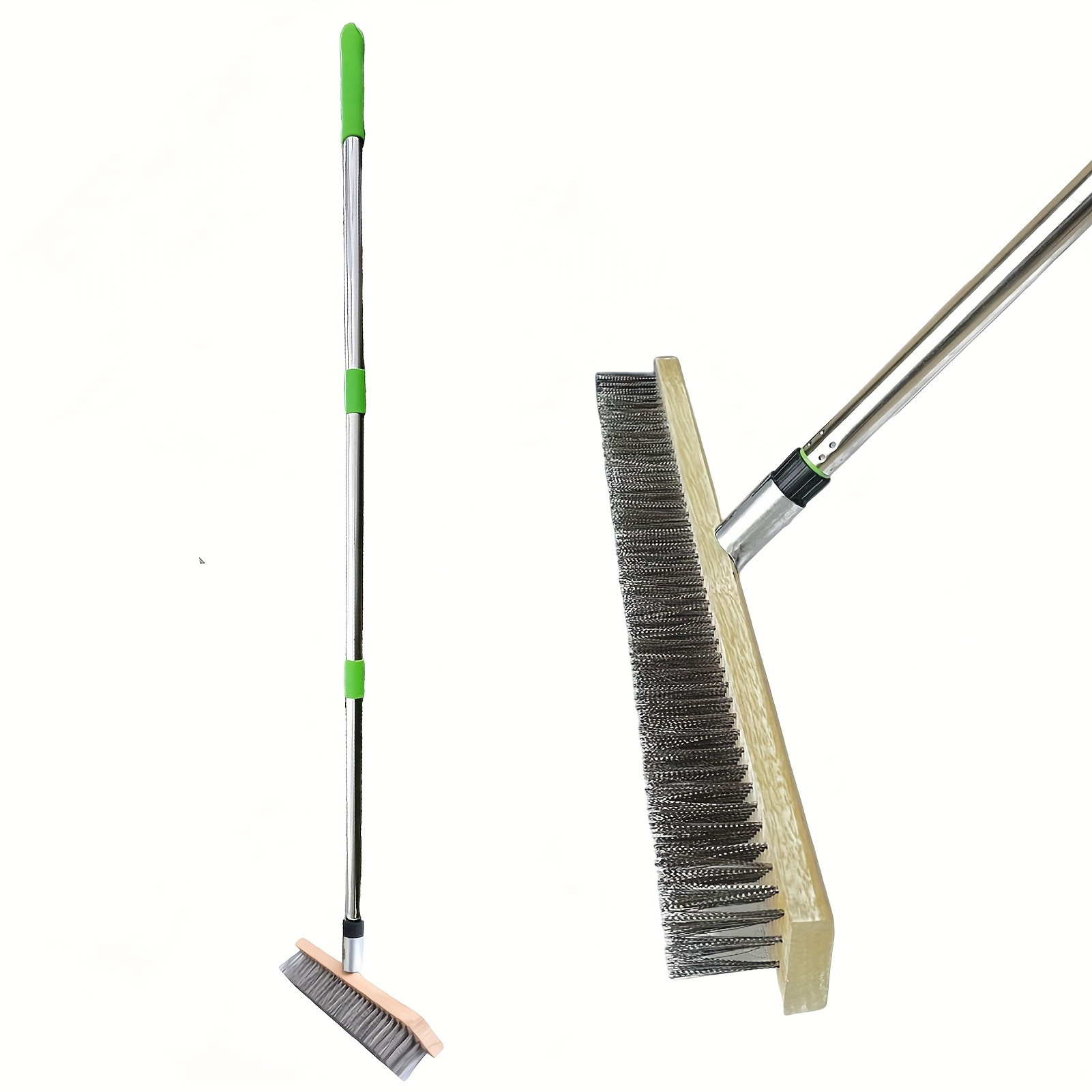 Outdoor Heavy duty Deck Brush Long Handle Stainless Temu