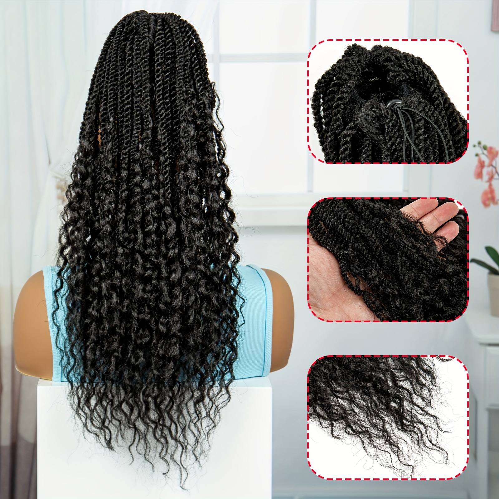 elegant synthetic braided ponytail extension for women versatile hair accessory suitable for   tones details 7