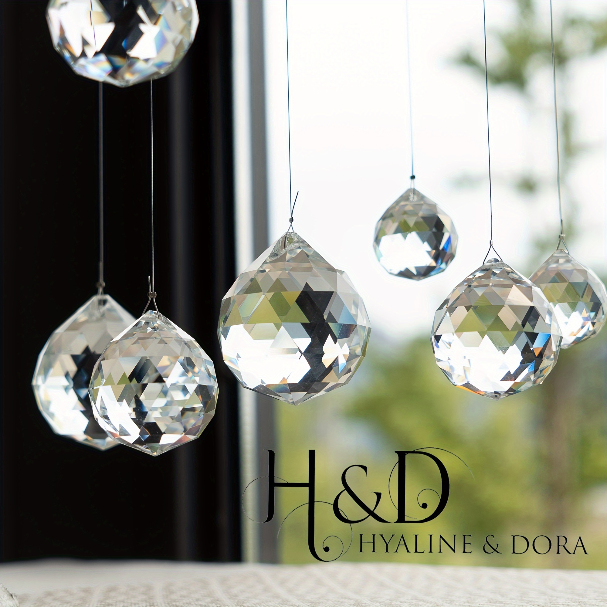 

H&d & 10pcs 20mm Clear Pendants