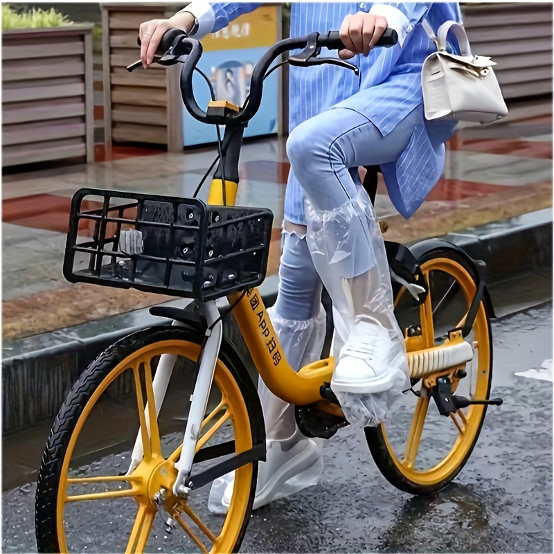 10pcs Lightweight Waterproof Shoe Sleeves Disposable Covers Hiking Save Your Shoes Blue Or White