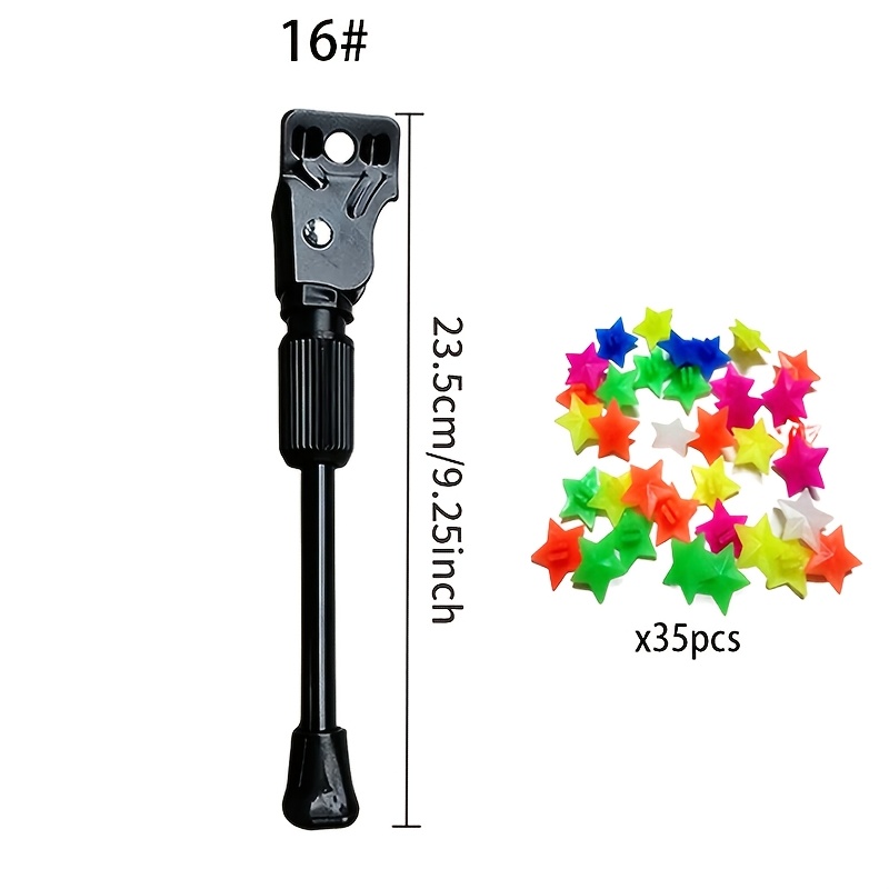 Image of Single Leg Bike Stand With Star Spoke Holder, Suitable For 12 To 20 Inch Bicycles