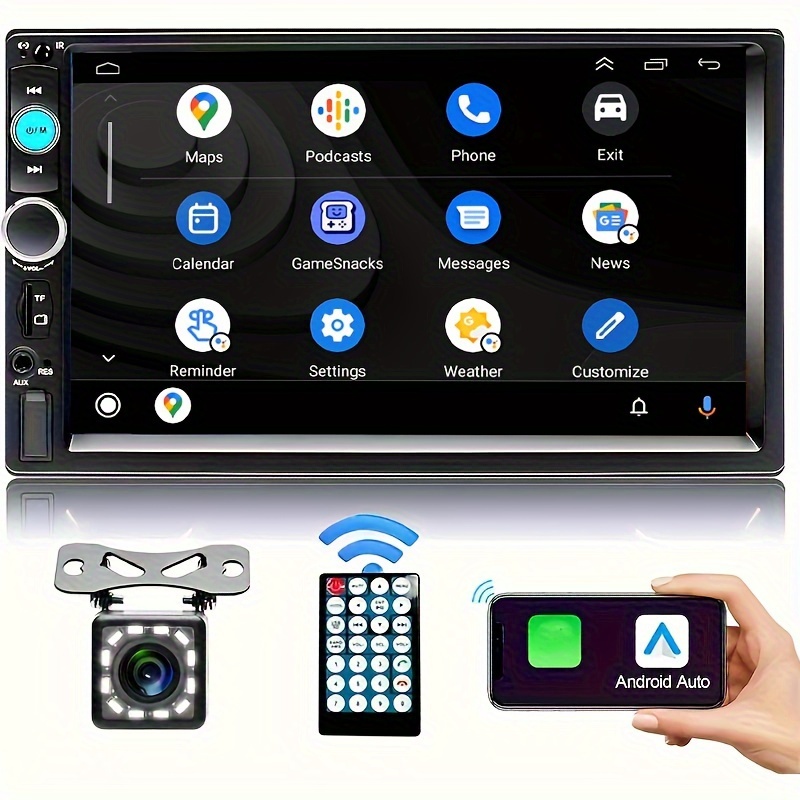Radio 1 Din Mp5 Pantalla 4.1 Bluetooth Usb Mirrorlink + Cam