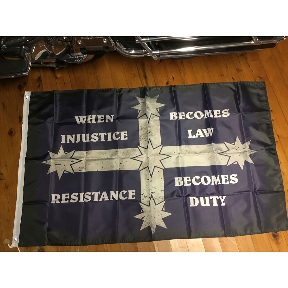 TEMU A Single Piece 2d Printed Men's Cave Flag Featuring The Southern Cross And Banner, Available In Various Sizes For Decor. Indoor And Outdoor