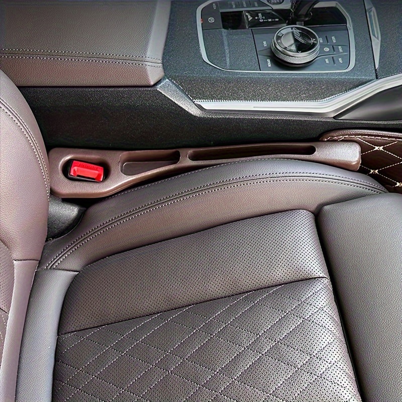 

Car Seat Gap Filler With Dual Storage Slots - Tpu Leak-proof Organizer For Vehicle Interior