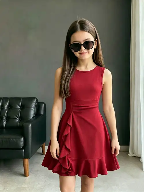 girls red dress Girls Birthday Dress Fiona Dress