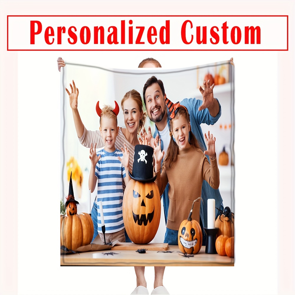 Custom Personalized Flannel Bed Blanket, Unique Gift for All