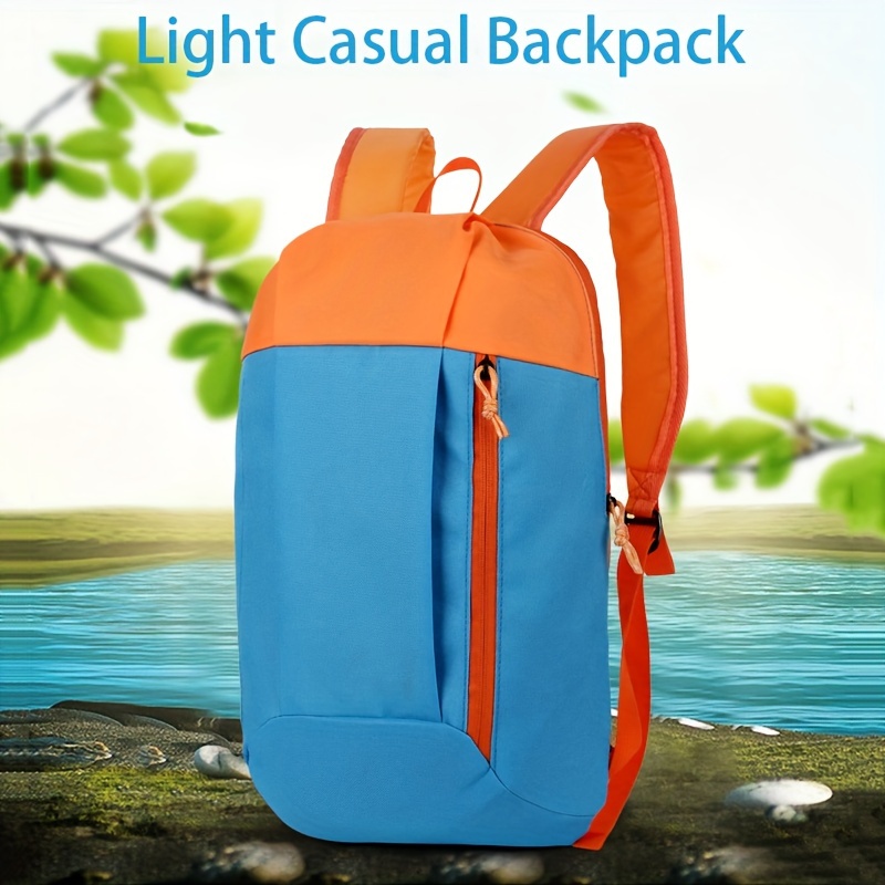 

Lightweight Casual Backpack, Unisex Waterproof Shoulder Bag, Outdoor Sports Hiking Daypack, Multi-functional School Bag With Internal Contrasted Pad, For Men Women